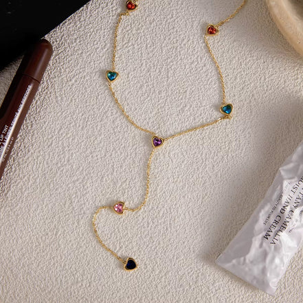 Cadena Lariat Corazón