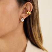 Aretes Zirconia Ovalado