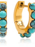 Argollas de perlitas azul