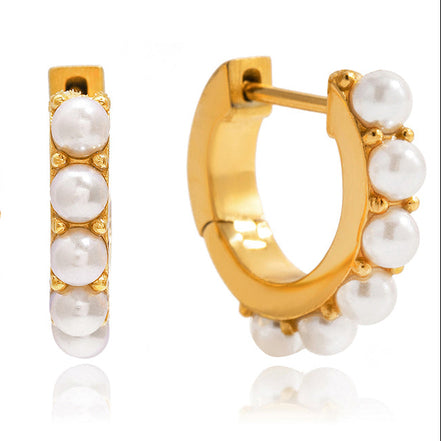 Argollas de perlitas