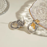 Aretes Silver and Gold