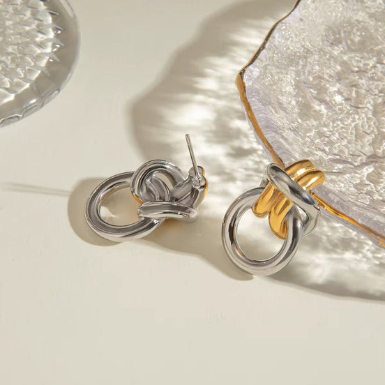 Aretes Silver and Gold