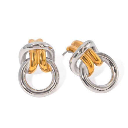 Aretes Silver and Gold