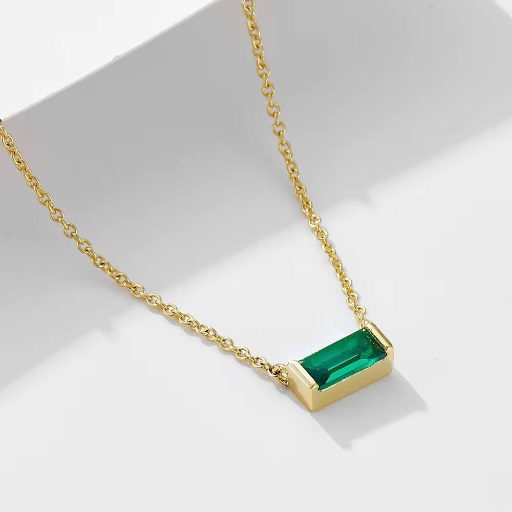 Solitario Zirconia Emerald