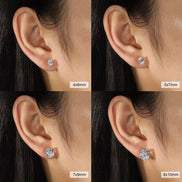 Oval Moissanite Earring