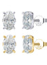 Oval Moissanite Earring