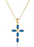Blue Zapphire Cross
