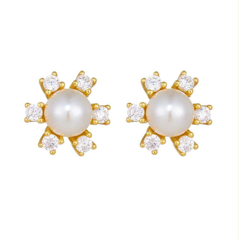 Aretes Flor de Perla